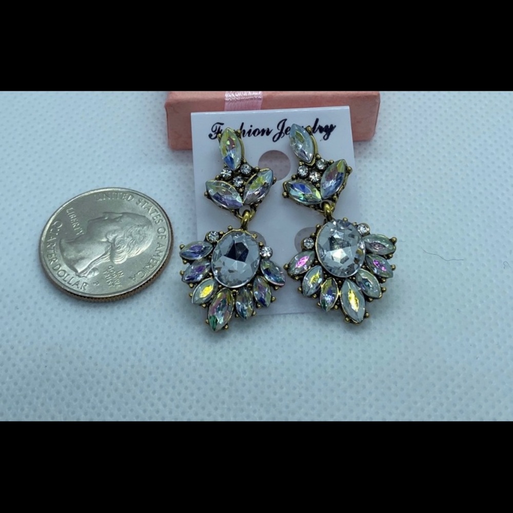 Crystal Drop wedding/ prom earrings